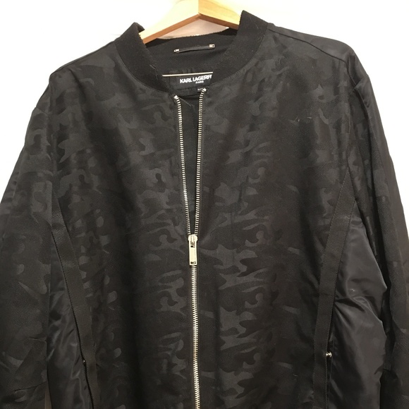 Karl Lagerfeld Jacquard Bomber Jacket
